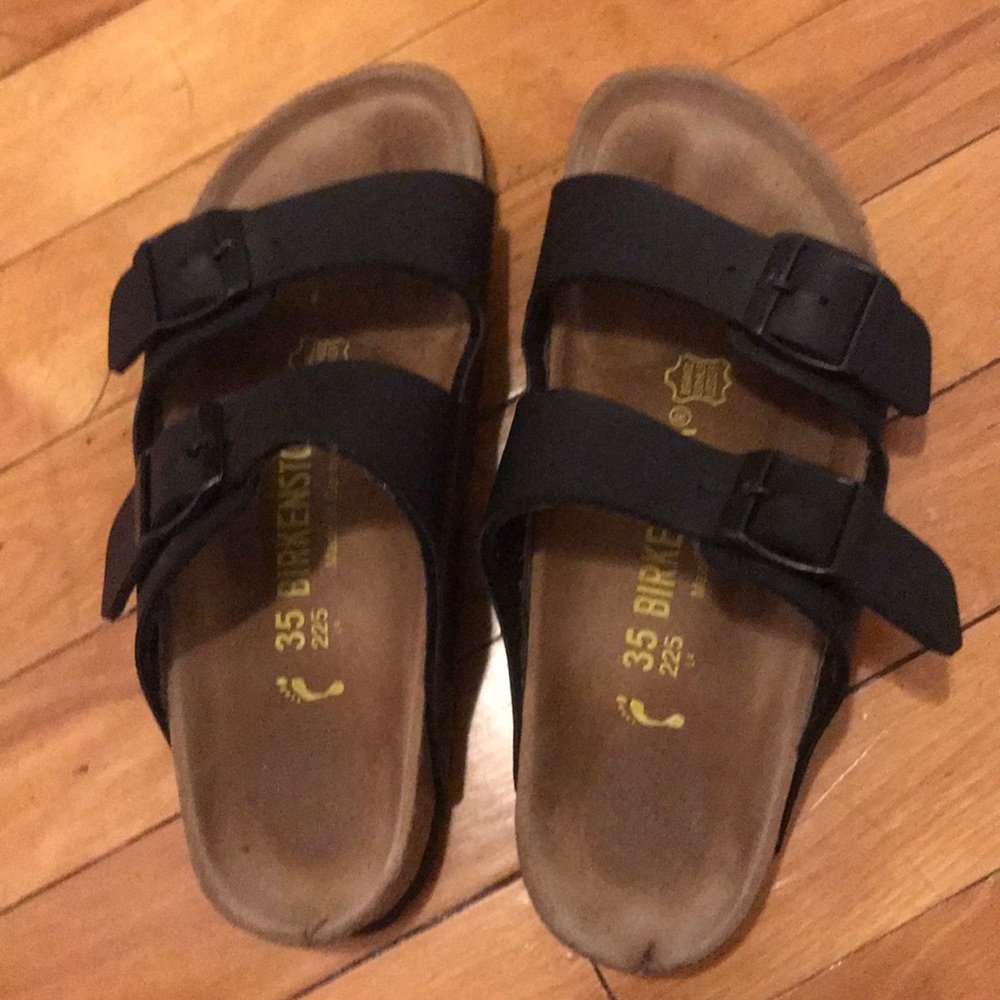 Birkenstock black leather size 35